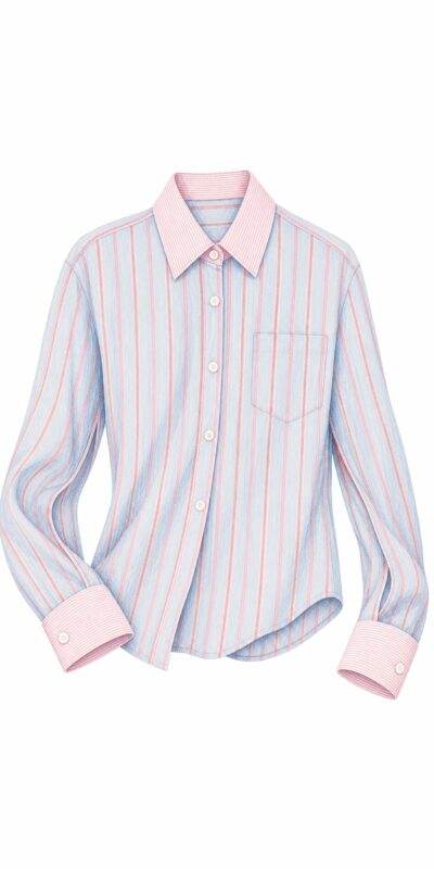 Baby Blue Shirt - Open Sleeves
