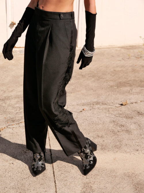 Black Pants - Fringes - Image 2