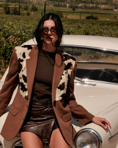 Cow Print Blazer