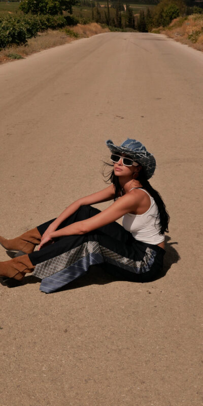 Wide Leg Pants - Ties