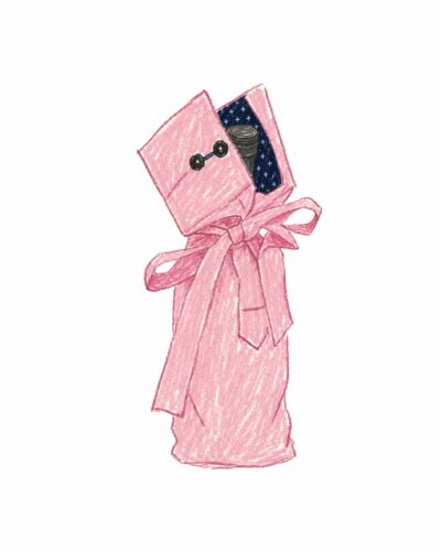 Pink Wine Holder - Shirt's Sleeve