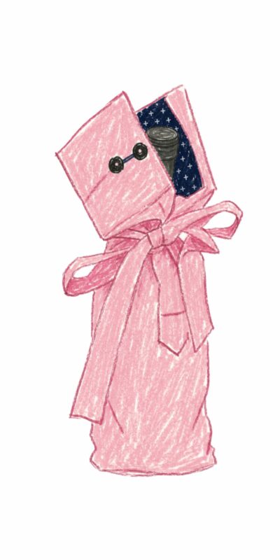 Pink Wine Holder - Shirt's Sleeve