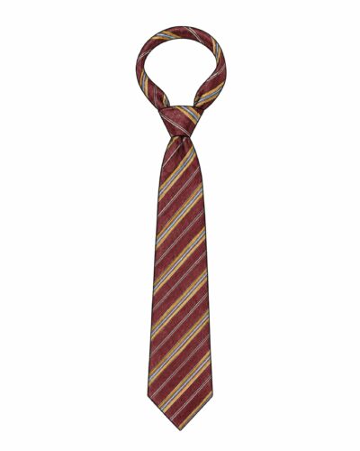 Striped Bordeaux Tie